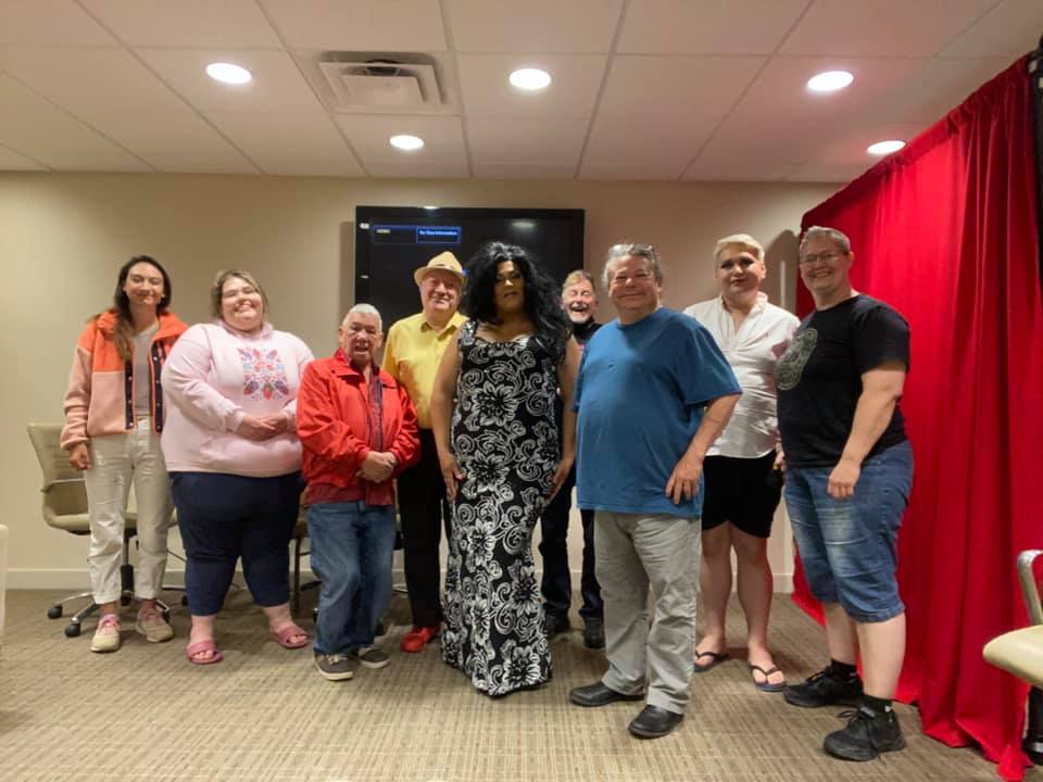 Staff and Board Members after performance by Elle Noir